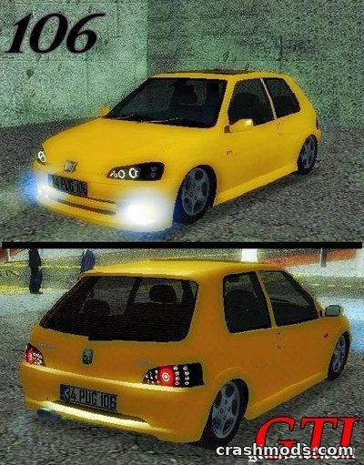 Peugeot 106 GTI – Car Model by Haru_N and Gonyalı GTA San Andreas mod screenshot