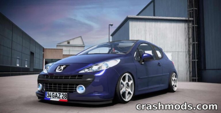 Peugeot 207 RC – Detailed Compact Car Addon American Truck Simulator mod screenshot