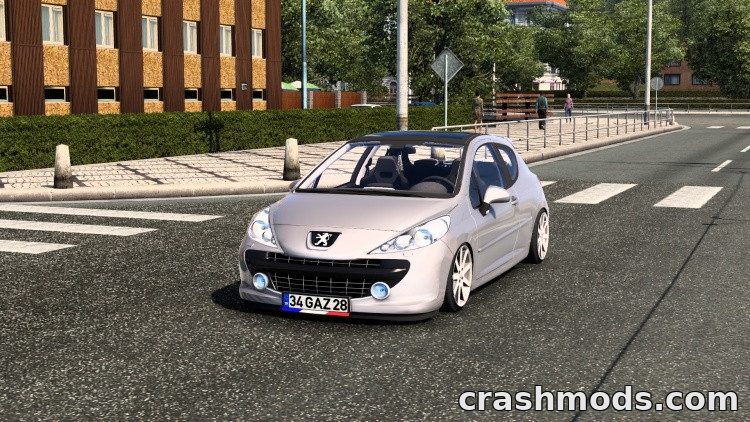 Peugeot 207 RC – Fully Working Car Euro Truck Simulator 2 mod screenshot