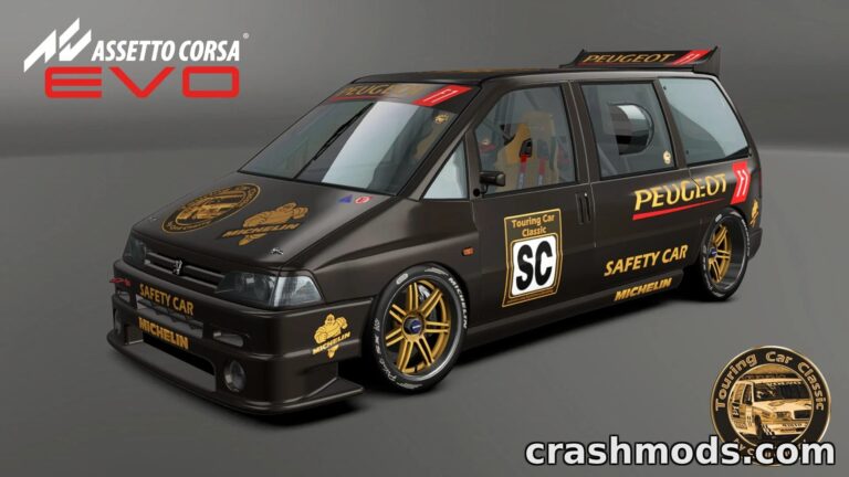 Peugeot 806 F1 – Unique Race-Converted MPV Assetto Corsa EVO mod screenshot