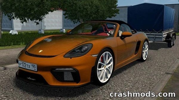 Porsche 718 Boxster Spyder 2020 Roadster City Car Driving mod screenshot