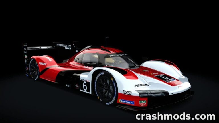Porsche 963 – Detailed Racing Car with Accurate Physics Assetto Corsa mod screenshot