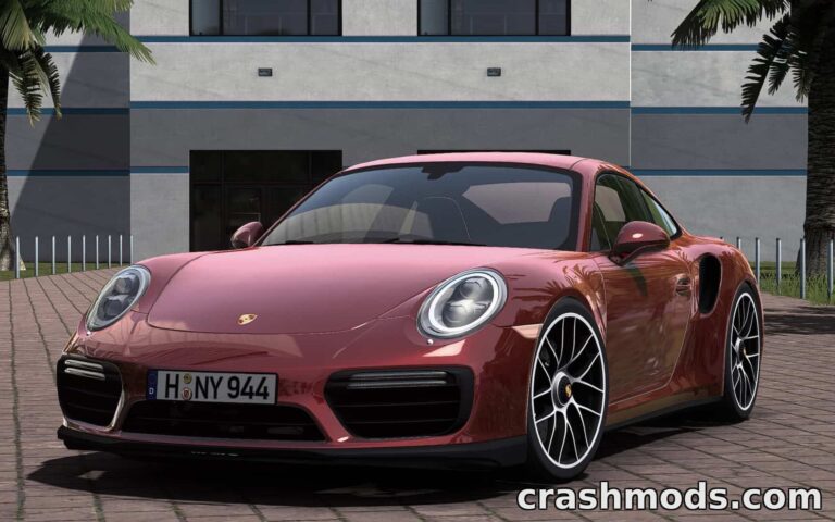 Porsche 991.2 911 Turbo S – Realistic Sports Car American Truck Simulator mod screenshot