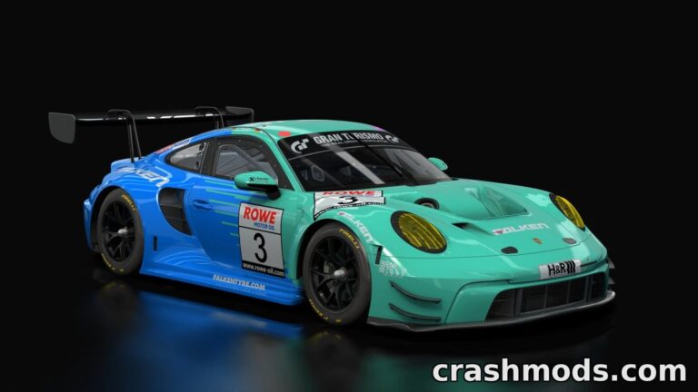 Porsche 992 GT3R – Detailed Race Car Simulation Assetto Corsa mod screenshot