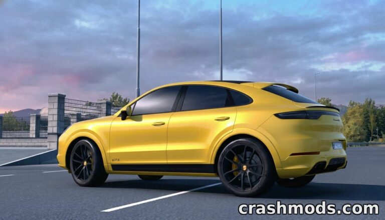 Porsche Cayenne Coupe GTS 2021 – High-Quality SUV Simulation American Truck Simulator mod screenshot