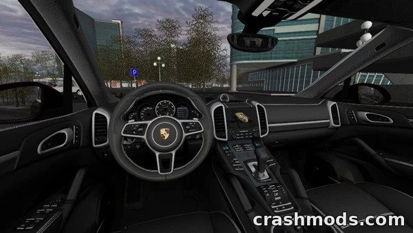 Porsche Cayenne Turbo S 2016 – HQ Model with 34 Extras City Car Driving mod screenshot