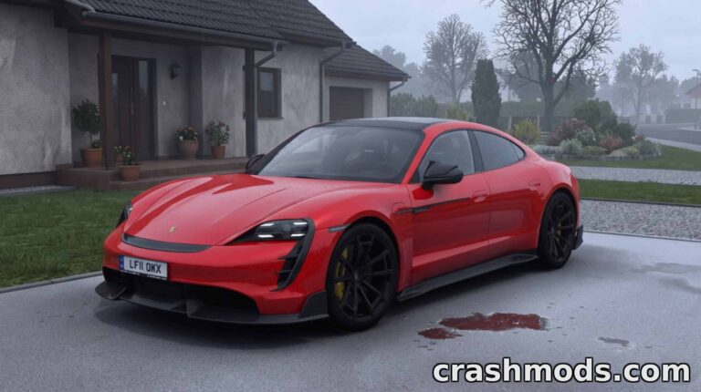 Porsche Taycan Turbo S Mansory – Electric Sports Car American Truck Simulator mod screenshot