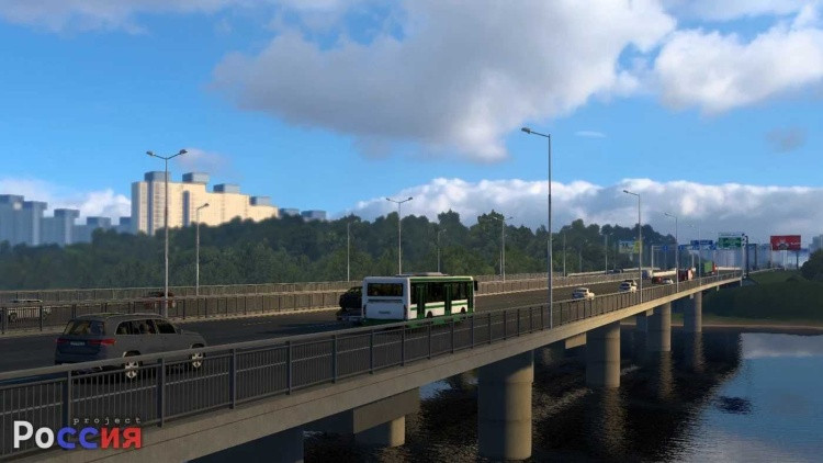 Project Russia – Moscow Region Map with Over 40 Cities Euro Truck Simulator 2 mod screenshot