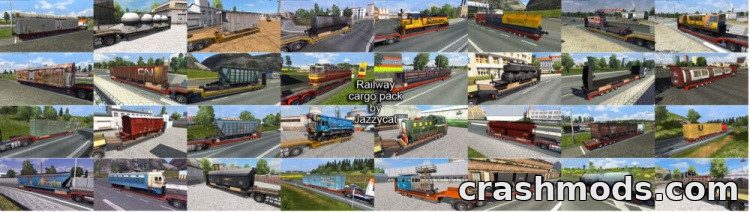Railway Cargo Pack – Over 100 Rail Cargoes for Companies Euro Truck Simulator 2 mod screenshot