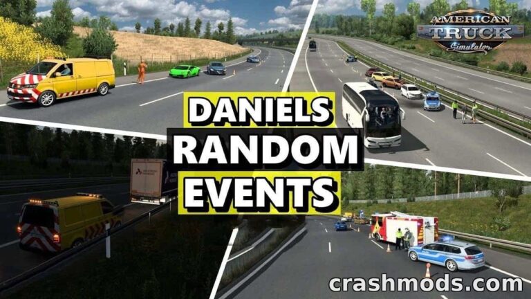 Random Events – Dynamic Roadside Encounters American Truck Simulator mod screenshot