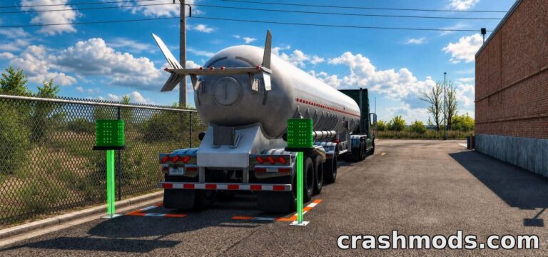 RD Icons – Enhanced Ground Markings & Beacons American Truck Simulator mod screenshot