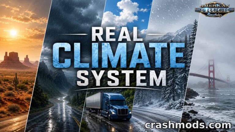Real Climate System – Realistic Regional Weather American Truck Simulator mod screenshot