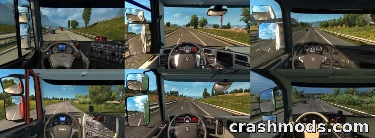 Real Interior Cams for All Trucks – Cab Views for 24 Trucks Euro Truck Simulator 2 mod screenshot