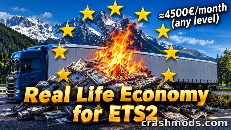Real Life Economy – Realistic Wages, Loans and Driving Hours Euro Truck Simulator 2 mod screenshot