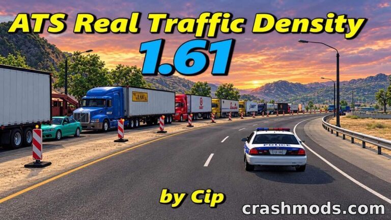 Real Traffic Density – Smarter AI Traffic Behavior American Truck Simulator mod screenshot