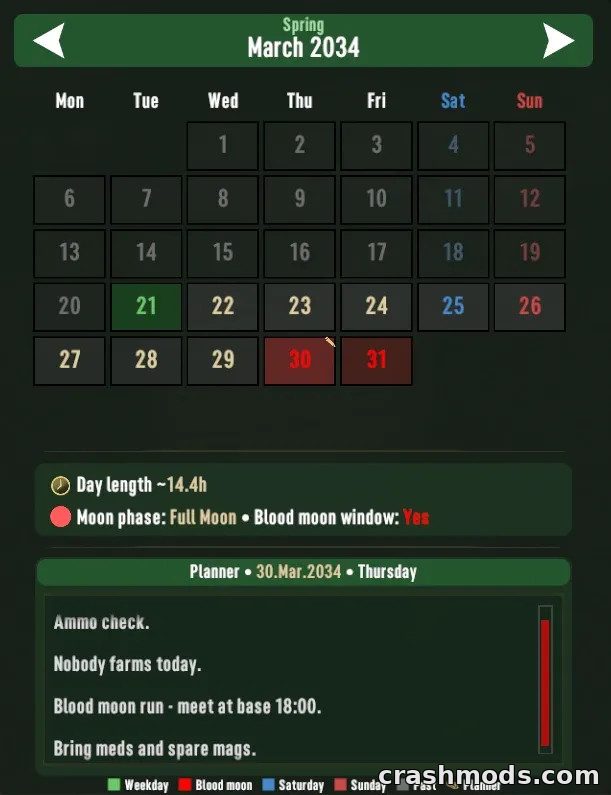 Realism Overhaul – Seasons, Lunar Calendar & Weather – screenshot 4