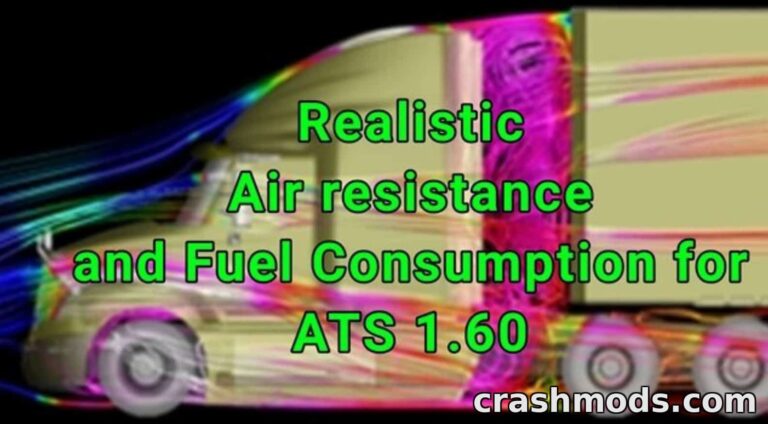 Realistic Air Resistance and Fuel Consumption – Physics Tweak American Truck Simulator mod screenshot