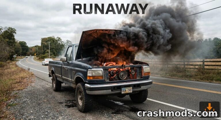 Realistic Diesel Runaway – Engine Failure Simulation BeamNG.drive mod screenshot