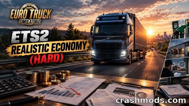 Realistic Economy Hard – Lower Income and Tight Delivery Windows Euro Truck Simulator 2 mod screenshot