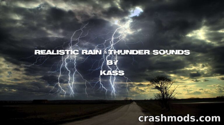 Realistic Rain & Thunder Sounds – Weather Effects American Truck Simulator mod screenshot