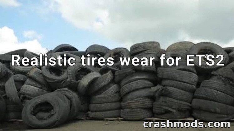 Realistic Tire Wear – Tires Fully Worn After 200000 km Euro Truck Simulator 2 mod screenshot