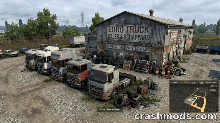 Realistic Used Truck Dealer – Scrapyard Edition Euro Truck Simulator 2 mod screenshot