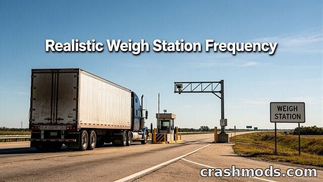 Realistic Weigh Station Frequency – Smarter Bypass Logic American Truck Simulator mod screenshot