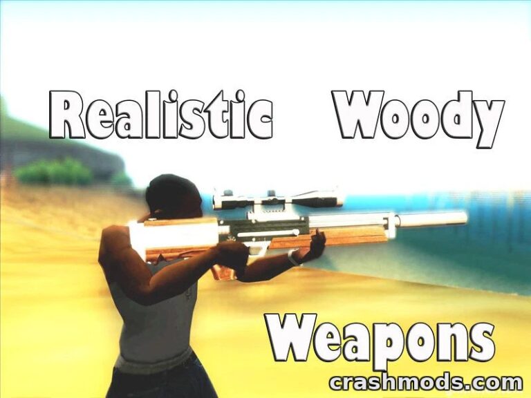 Realistic Woody Weapons Pack – Gun Set by Nitro Booster 916 GTA San Andreas mod screenshot