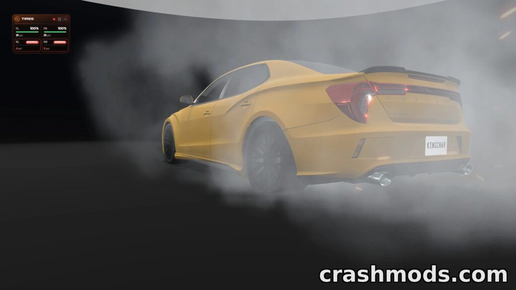 Realistical Tire – Advanced Tire Wear, Heat & Blowout Simulation BeamNG.drive mod screenshot