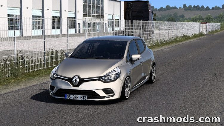 Renault Clio IV – Hatchback With Real Specs Euro Truck Simulator 2 mod screenshot