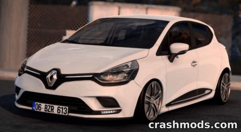 Renault Clio IV – Realistic Hatchback with Custom Sound American Truck Simulator mod screenshot