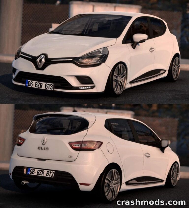Renault Clio IV – Realistic City Car Experience American Truck Simulator mod screenshot