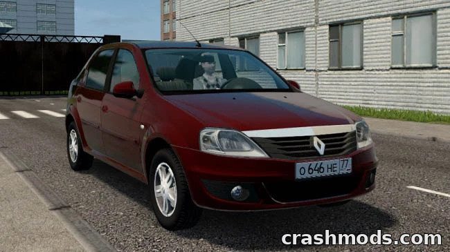 Renault Logan – Front-Drive Sedan for Everyday Driving City Car Driving mod screenshot