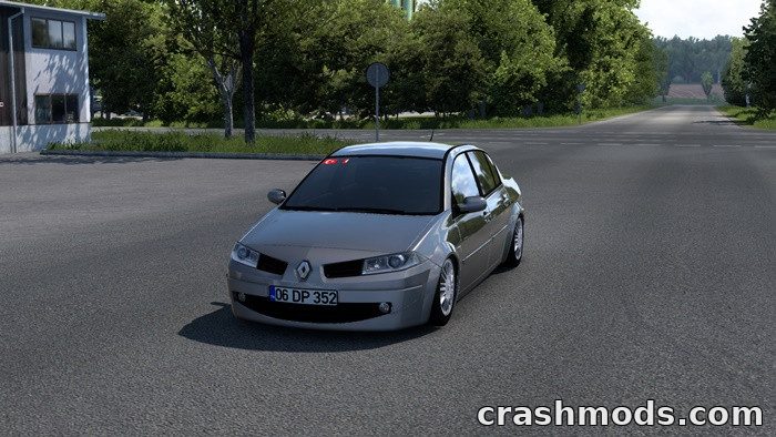 Renault Megane II – Car With Many Color Options Euro Truck Simulator 2 mod screenshot