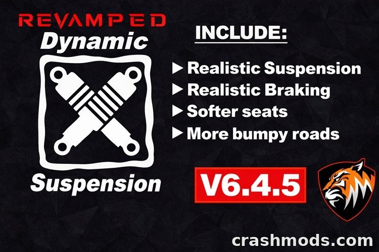 Revamped Dynamic Suspension – Realistic Truck Suspension Physics Euro Truck Simulator 2 mod screenshot