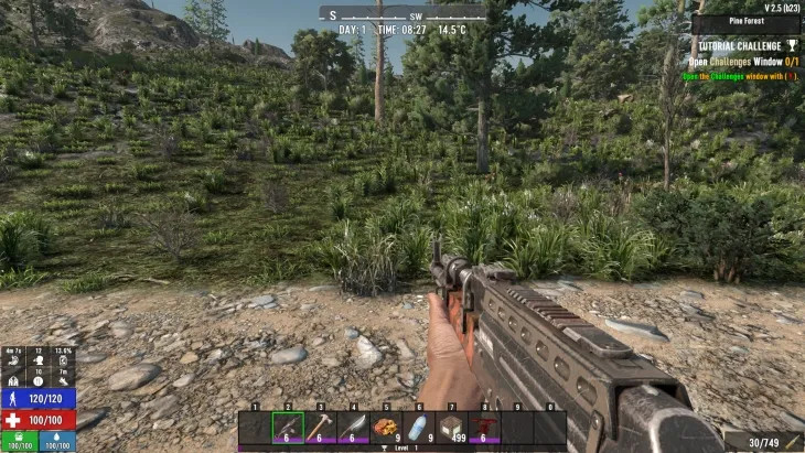 Rev’s Simple UI – Clean HUD Overhaul 7 Days to Die mod screenshot