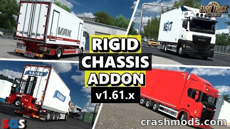 Rigid Chassis Addon Pack – Rigid Bodies for Many Trucks Euro Truck Simulator 2 mod screenshot