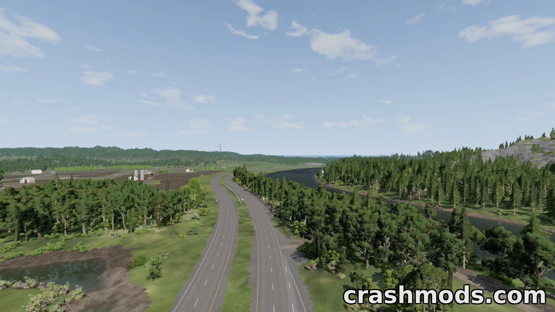 River Highway – 200 km Road Map with Airport and Railway – screenshot 2