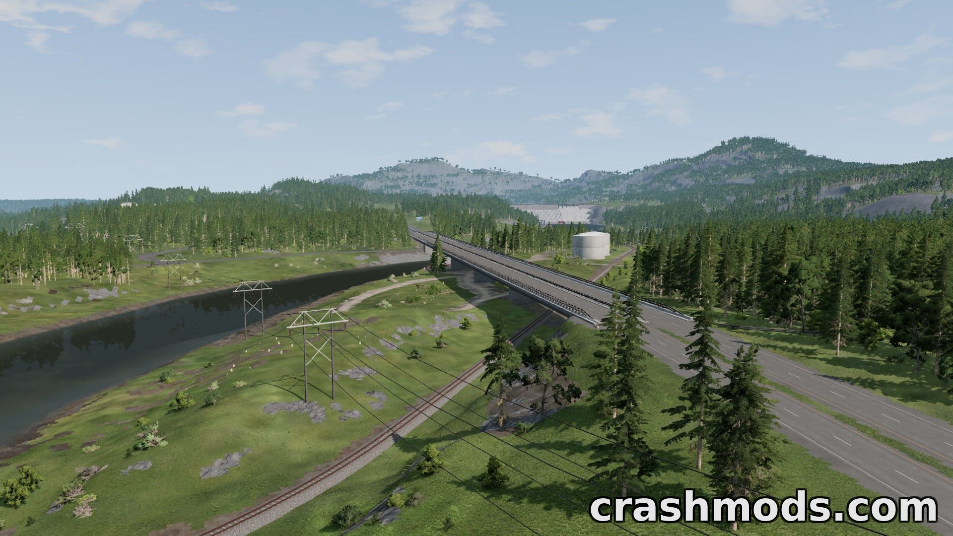 River Highway – 200 km Road Map with Airport and Railway – screenshot 8