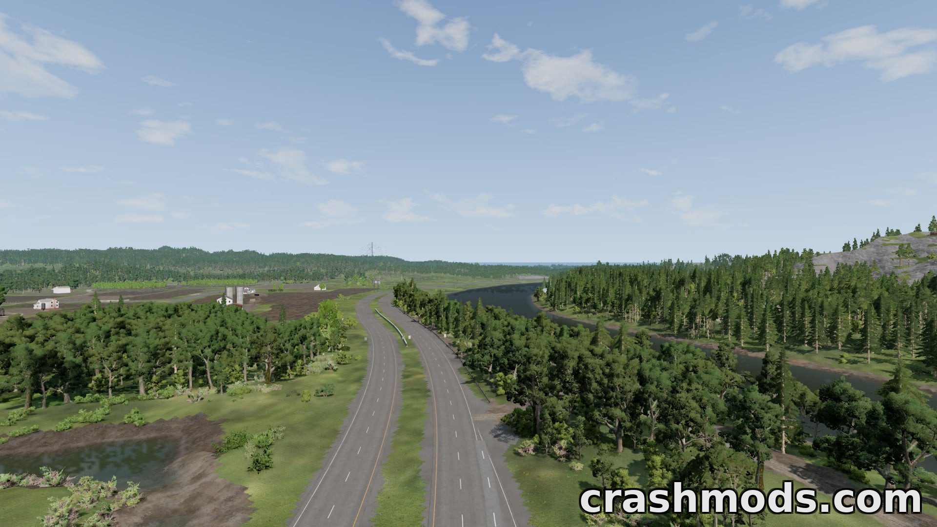 River Highway – 200 km Road Map with Airport and Railway – screenshot 13