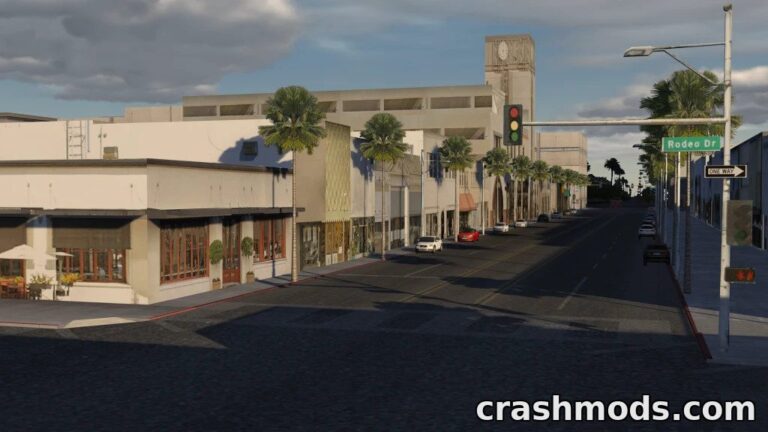 Rodeo Drive – Beverly Hills Cruising Route Assetto Corsa mod screenshot
