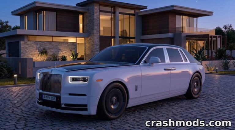 Rolls Royce Phantom – Luxury Car Add-on American Truck Simulator mod screenshot