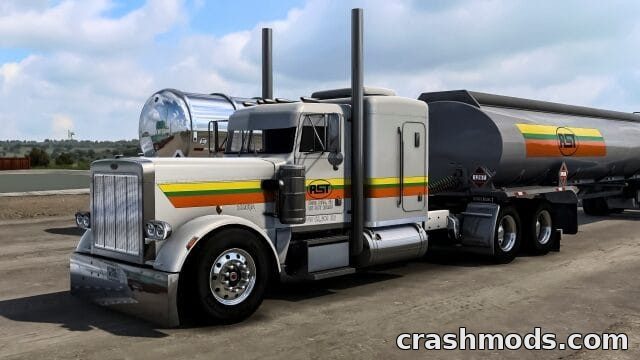 RST Transport Skin for Outlaw’s 359 – Fuel Tanker Livery American Truck Simulator mod screenshot