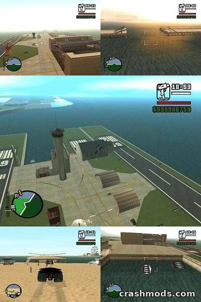SantaMaria Airport – Custom Airport Map Expansion GTA San Andreas mod screenshot