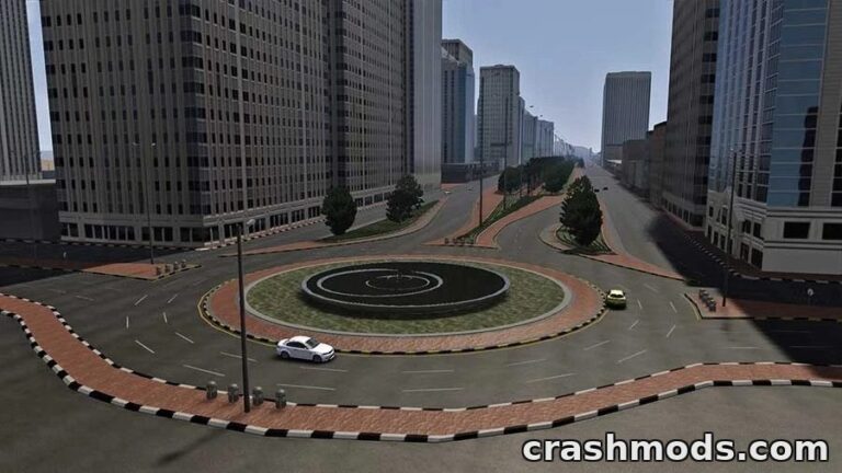 Saudi Arabia Streets – Urban Circuit with Traffic Elements Assetto Corsa mod screenshot