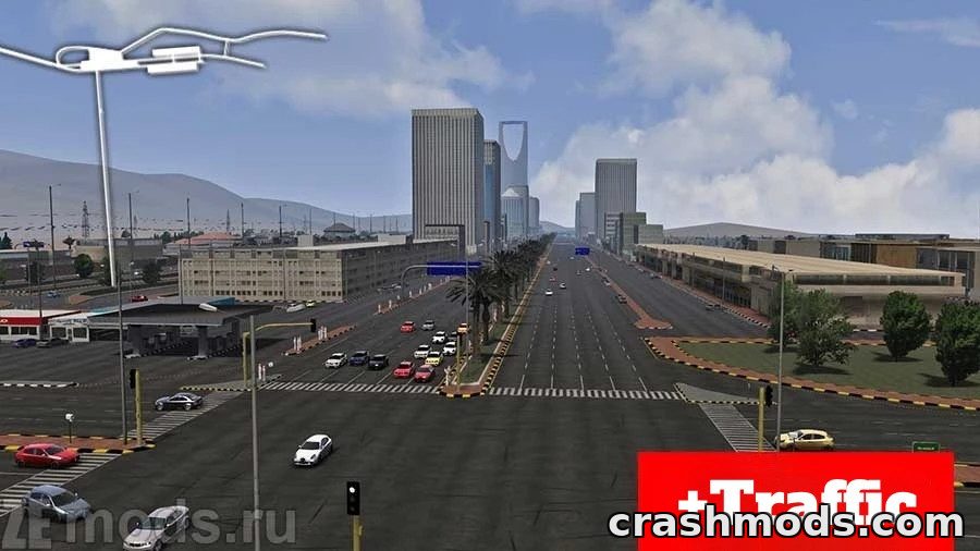 Saudi Arabia Streets – Urban Circuit with Traffic Elements – screenshot 2