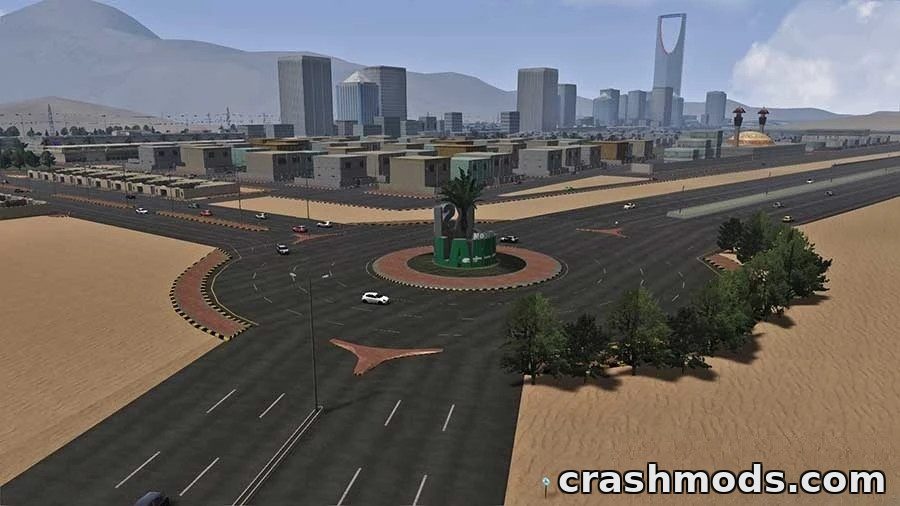 Saudi Arabia Streets – Urban Circuit with Traffic Elements – screenshot 3