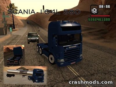 Scania 164L – Swedish Heavy Truck GTA San Andreas mod screenshot