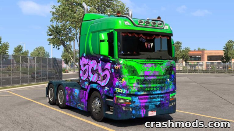 Scania Pack – Multi-Truck Bundle with Paint Jobs American Truck Simulator mod screenshot