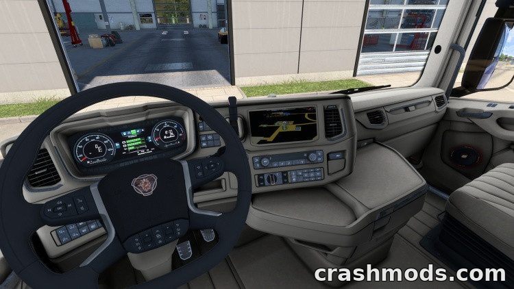 Scania S/R Next Gen Interior – Full Working Cab Interior Euro Truck Simulator 2 mod screenshot